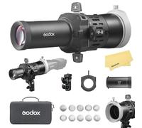 Godox FP-R-19 Proyector Flash para Flashes Speedlite de Cabeza Redonda,Incluye 4 Aletas Recorte Integradas,Rotación 360°,Lentes EF,con Godox V1/V1 Pro/V100/AD100Pro/AD100Pro II/AD200Pro/AD200Pro II