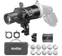 Godox FP-R-36 Snoot para Proyector de Flash Incluye un Soporte para Gobos y Gobos y Marco de Colores con Godox AD100Pro,AD200Pro(Cabezal Redondo),V1,V1Pro,V100,H200R