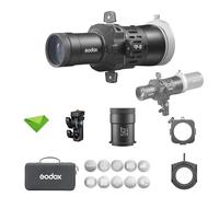 Godox FP-R-50 Flash Projector, accesorio de proyección de flash para flashes de cabeza redonda, montura EF, lente de proyección de 50°, accesorio para flashes V100, V1, V1 Pro, AD100 Pro y AD100 Pro I