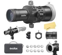 Godox FP-R-50 Proyector Flash para Flashes Speedlite de Cabeza Redonda,Incluye 4 Aletas Recorte Integradas,Rotación 360°,Lentes EF,con Godox V1/V1 Pro/V100/AD100Pro/AD100Pro II/AD200Pro/AD200Pro II