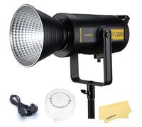 GODOX FV200 Flash LED de Vídeo para Canon Sony Nikon Fuji Olympus y Panasonic, CRI 96, TLCI 97, CCT 5600 K ± 200 K, Lámpara de Flash LED Inalámbrica de 200 W con Montura Bowens, 8 Efectos de Luz FX