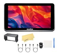 GODOX GM6S Pro 4K Kit con Monitor de Cámara Ultrabrillante,Brillo de 2000nits,Gama Cromática Rec.709,Más de 20 Funciones Inteligentes,Alimentación NP-F/DC/USB-C,Compatible con Sony Nikon Canon