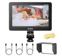 GODOX GM7S Monitor de Cámara 4K 1200nit HDMI de 7" Ultrabrillante, ángulo de Visión de 160°H/160°V, 25 Archivos LUT Personalizados,Fuente de Alimentación CC/Tipo C,Resolución Superior 1920x1200