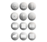 Godox GOBO Set SA-09 003 y 004 para S30 S60, Compatible con Accesorio de proyección BFP y BLP, Incluye 12 Discos de Patrones (6 Piezas por Juego), Kit de Patrones de iluminación Creativa