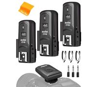 Godox Godox - Disparador de flash inalámbrico CT-16, compatible con cámaras réflex digitales Canon, Nikon, Sony, Olympus, Pentax, (1 transmisor + 3 receptores)