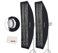 Godox Grid Softbox Strip Softbox Strip Box Beehive Honeycomb Grid Bowens Halterung für Studioblitz (2pcs FW35x160)
