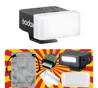 Godox iM20 con difusor Godox Flash USB-C de carga, flash de cámara GN 12, con 5 niveles de potencia de flash, 440 flashes de potencia completa, mini flash para Sony zv1/Sony zve10/Ricoh gr3/Fuji f1【no