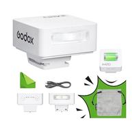 Godox iM20 Flash de Cámara - Godox iM20 Mini Flash Manual 440 Destellos de Plena Potencia/3s Tiempo de Recarga,Flash de Cámara para Sony zve10/Sony zv1/Sony a7iii/Ricoh gr3/Fujifilm f1(Blanco)