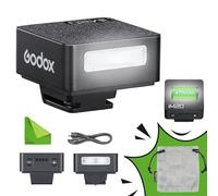 Godox iM20 Flash de Cámara,Mini Flash Portátil con 5 Miveles de Potencia de Flash,440 Flash de Potencia Completa,Zapata de un Solo Contacto,Soporte de Carga Tipo-C para Cámara Canon Fuji Sony Nikon