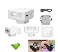 Godox iM20 Mini Flash con batería de Litio integrada para cámaras réflex Digitales Canon, Sony, Fuji, Nikon, etc., Recarga de 3 s, Aprox. 440 Destellos. No Compatible con Sony ZV-1F (Blanco).