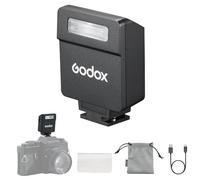 Godox iM22 Flash de Cámara, Manua,Batería incorporada con 5 Niveles de Potencia de Flash para Canon/Sony/Fuji/Nikon/Panasonic/Olympus, para Cámaras con Zapata de un Solo Contacto