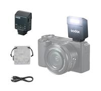 Godox iM22 Mini Flash para Cámara,Batería Recargable Tipo C con 5 Niveles de Potencia de Flash,440 Flash de Máxima Potencia para Cámara Canon Fuji Sony Nikon,Zapata de un Solo Contacto