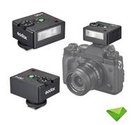 Godox iM30 Flash Mini para cámara, Tiempo de Reciclaje ?3,6 s, GN ?15 CCT 6500K ± 200K para Canon, Fuji, Sony, Nikon y Otras cámaras SLR con Zapata de Contacto único (sin batería)