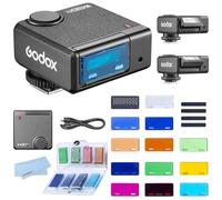 Godox iM30 Pro Flash con MA01, Mini Speedlite Retro Inclinable, Incluye Filtros Magnéticos de Color, Rejilla de Panal, Difusor Suave Pack 12 Geles Cromáticos, Compatible con Sony ZV-E10, F, Ricoh GR3