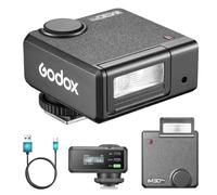 Godox iM30 Pro Mini flash de cámara, GN15 Speedlite portátil con modo de flash automático, control manual de 7 niveles, flash recargable USB-C para cámaras DSLR y sin espejo