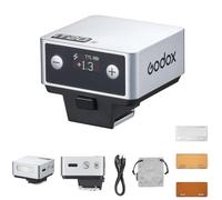 Godox IT20 C IT20C Mini Flash de cámara Compatible con cámaras Canon, TTL Godox Flash, 700 + Full Power, 1.5s Tiempo de Reciclaje, Carga USB-C, con difusor magnético y Filtro -Silver