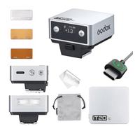 Godox iT20 C Mini Flash TTL para Canon, 45 g, Batería Recargable USB-C | Aprox. 700 destellos a plena potencia, reciclaje de 1,5 s, modos TTL y manual, control en pasos de 1/3 y pantalla de ajustes