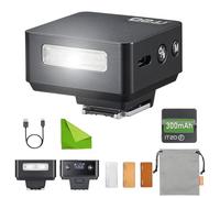 Godox iT20 F Mini Flash para Fujifilm, Iluminación TTL automática, Reciclaje rápido 1.5s, 700 Disparos, filtros magnéticos, Compatible con GFX100S, GFX100 II, GFX100, GFX 50S II, X100V, X-S20(Negro)