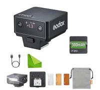 Godox iT20 F Mini Flash para Fujifilm, Iluminación TTL automática, Reciclaje rápido 1.5s, 700 Disparos, filtros magnéticos, Compatible con GFX100S, GFX100 II, GFX100, GFX 50S II, X100V, X-S20(Negro)