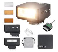 Godox iT20 F Mini Flash TTL para Fujifilm, 45 g, Recargable por USB-C | Aprox. 700 destellos a plena potencia, reciclaje de 1,5 s, modos TTL y manual, control en pasos de 1/3 y pantalla de ajustes