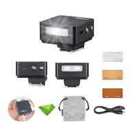 Godox iT20 O iT20-O Flash TTL para cámaras Olympus Panasonic, 700 lúmenes de Potencia máxima, Recarga de 1,5 s, batería de Litio integrada, miniflash con filtros de Color (Negro)