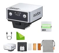 Godox iT20 O Mini Flash para Olympus/Panasonic, Iluminación TTL automática, Reciclaje rápido 1.5s, 700 Disparos, filtros magnéticos, Compatible con E-M10 Mark IV, E-M1 Mark III, S5, S5 II(Plata)