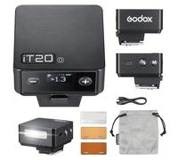 Godox iT20 O TTL Mini Flash - iT20O - Flash de cámara para Olympus actualizado IM20 300 mAh, batería de 700 + flashes de 1.5 s, flash de zapata caliente reciclable con difusor magnético/filtro de