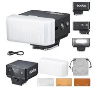 Godox iT20-R iT20 R Flash de La Cámara con Difusor Blanco Speedlite 6 Niveles de Potencia 700 Flashes a Plena Potencia TTL Camera Flash con Chip Zapata de Color Magnetico para Ricoh GRIII(Negro)