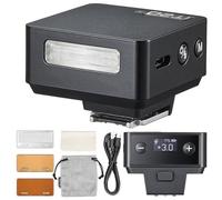 Godox iT20-S Flash Mini para Sony - Flash Compacto TTL, Pantalla Intuitiva, Reciclaje en 1.5s, 700 Destellos a máxima Potencia, Carga USB-C, Batería Integrada, Portátil (Negro)