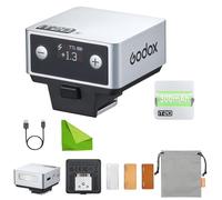 Godox iT20 S Mini Flash para Sony, Iluminación TTL automática, Reciclaje rápido 1.5s, 700 Disparos, filtros magnéticos, Compatible con a6400, a6700, a7III, a7IV, ZV-E10, ZV-1, A9III, RX10 IV(Plata)