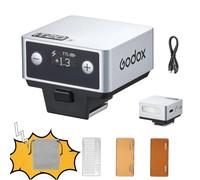 Godox iT20 S TTL - Flash de cámara Speedlight 700 tiempo de flash, 1.5s de tiempo de reciclaje con filtros magnéticos de color para cámaras Sony (plata, S)