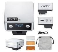 Godox iT20 S TTL Mini Flash - iT20S Flash de cámara para Sony con batería de 7.4 V 300 mAh, más de 700 flashes de 1.5 s, flash de zapata caliente de reciclaje con difusor magnético/filtro de color