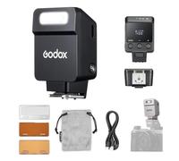 Godox iT22 F Mini Flash para Cámara Fuji, Diseño Ultracompacto, M/TTL de Un Toque, Difusor Magnético y Filtro de Color, Más de 700 Flash, Reciclaje de 1.5s y Control Preciso de Potencia (Negro)