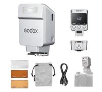 Godox iT22 F Mini Flash para Cámara Fuji, Diseño Ultracompacto, M/TTL de Un Toque, Difusor Magnético y Filtro de Color, Más de 700 Flash, Reciclaje de 1.5s y Control Preciso de Potencia (Plata)
