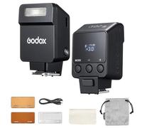 Godox iT22-O Flash para Olympus Panasonic, TTL Mini Flash con Pantalla Intuitiva, Reciclaje en 1.5s, 700 Destellos a Potencia Máxima con Batería Interna Recargable USB-C (Negro)