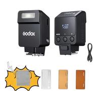 Godox iT22 O Mini TTL - Flash de cámara Speedlight 700 tiempo de flash, 1.5s de tiempo de reciclaje con filtros magnéticos de color para cámaras Olympus (negro, O)