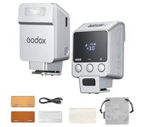 Godox iT22-S Flash para Sony, TTL Mini Flash con Pantalla Intuitiva, Reciclaje en 1.5s, 700 Destellos a Potencia Máxima con Batería Interna Recargable USB-C, Flash de Bolsillo Portátil (Blateado)