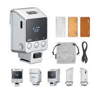 GODOX iT22C TTL Flash 1/8000s HSS 700 flash a plena potencia 1,5 s tiempo de recarga cámara Speedlite con difusores magnéticos y filtros de color para cámaras Canon (plata)