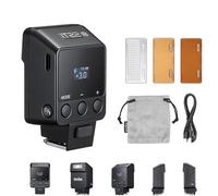 Godox iT22N Flash TTL para cámaras Nikon, 1/8000 s HSS, 700 Destellos a Plena Potencia, Tiempo de Recarga de 1,5 s, Flash Speedlite con difusores magnéticos y filtros de Color (Negro)