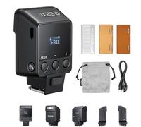 Godox iT22O Flash TTL para cámaras Panasonic/Olympus, HSS a 1/8000 s, Tiempo de Recarga de 1,5 s, 700 Disparos a Plena Potencia, Flash Speedlite con difusores magnéticos y filtros de Color (Negro)