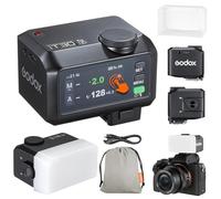 Godox iT30Pro-F iT30Pro F Mini Flash de Cámara con Diffuser Blanco Speedlite Camera Flash 560 Flashes A Toda Potencia 2.4G Wireless Master & Receiver GN15 TTL 1/8000s para Fuji Cámara DSLR(Negro)