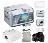 Godox iT30Pro-L iT30Pro L Mini Flash para Cámara con difusor blanco Compatible con Speedlite560 Modo Maestro y Receptor Inalámbricos TTL 2.4 GHz y Pantalla Táctil para Cámaras DSLR de Leica (Plateado)