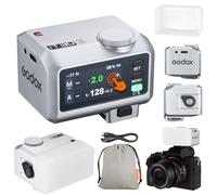 Godox iT30Pro-N iT30Pro N Mini Flash de Cámara con Difusor Blanco Speedlite Camera Flash 560 Flashes A Toda Potencia 2.4G Wireless Master & Receiver GN15 TTL 1/8000s para Nikon Cámara DSLR(Plata)