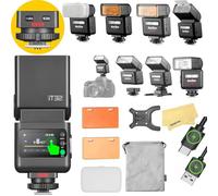 GODOX iT32 2.4G TTL Cámara Flash con Disparador Inalámbrico Magnético X5 C | para Canon Cámara Flash Speedlite,7.4V/900mAh,Tiempo de Reciclaje 1.5s,510 Destellos a Máxima Potencia