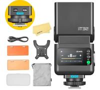 GODOX iT32 2.4G TTL Cámara Flash con Magnético X5 O Disparador Inalámbrico para Olympus Panasonic Cámara Flash Speedlite,Litio Batería 7.4V/900mAh,Tiempo Reciclaje 1.5s,510 Destellos a Máxima Potencia