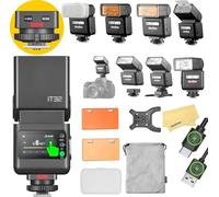 GODOX iT32 TTL Flash Cámara con Disparador X5L para Leica Cámaras,Zapata Magnética & Disparador 2 en 1,Pantalla Táctil a Color,Cabezal Giratorio,Tiempo Reciclado 1,5s,510 Destellos a Máxima Potencia