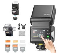 GODOX iT32 TTL Flash con X5N Disparador & Difusor para Nikon Z8 Z6 II Z50 | Flash de Zapata y Disparador Magnético Desmontable, Cabezal de Flash Giratorio, Pantalla Táctil a Color,Reflector Incorporado