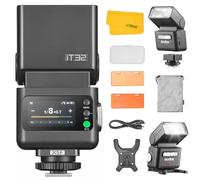 GODOX IT32 TTL - Flash de cámara con disparador de flash inalámbrico X5F para FUJI, flash inalámbrico 2.4G HSS 1/8000s, receptor integrado y batería de litio, 510 flashes de potencia completa, luz de