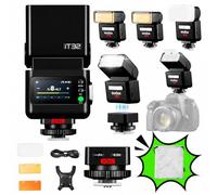 Godox iT32 TTL Flash de Cámara con Disparador X5-L para Leica SL2 SL3 | SL (Typ 601) Q3 43 Q3 Q2 Q1 M10-R M10, 2.4G HSS 1/8000s Mini flash para cámara 2-en-1 con zapata magnética y disparador