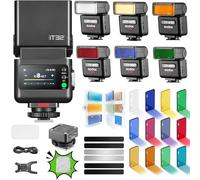Godox iT32 TTL Flash de Cámara con Disparador X5C y Kit de Accesorios Magnéticos MA02 para Canon, Compatible con EOS R6 Mark II R5 Mark II R RP R5 R6 R7 R8 R10 R100 M50, Zapata y Disparador 2 en 1